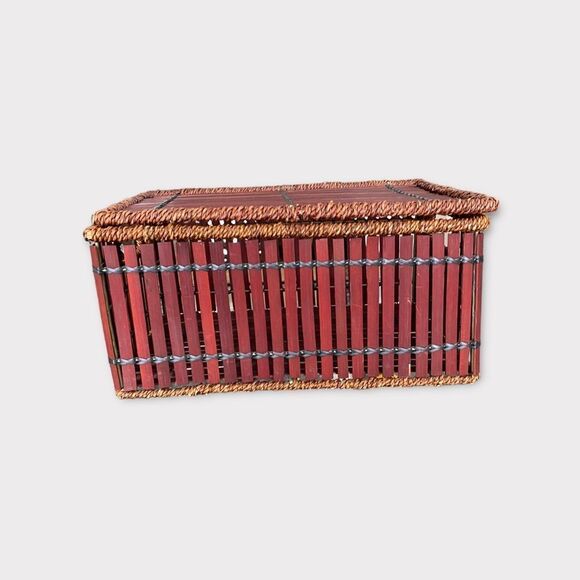 BROWN Rustic Basket Box - Picture 3 of 8